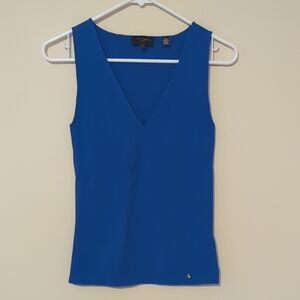 Ted Baker Royal Blue V-Neck Tank Top